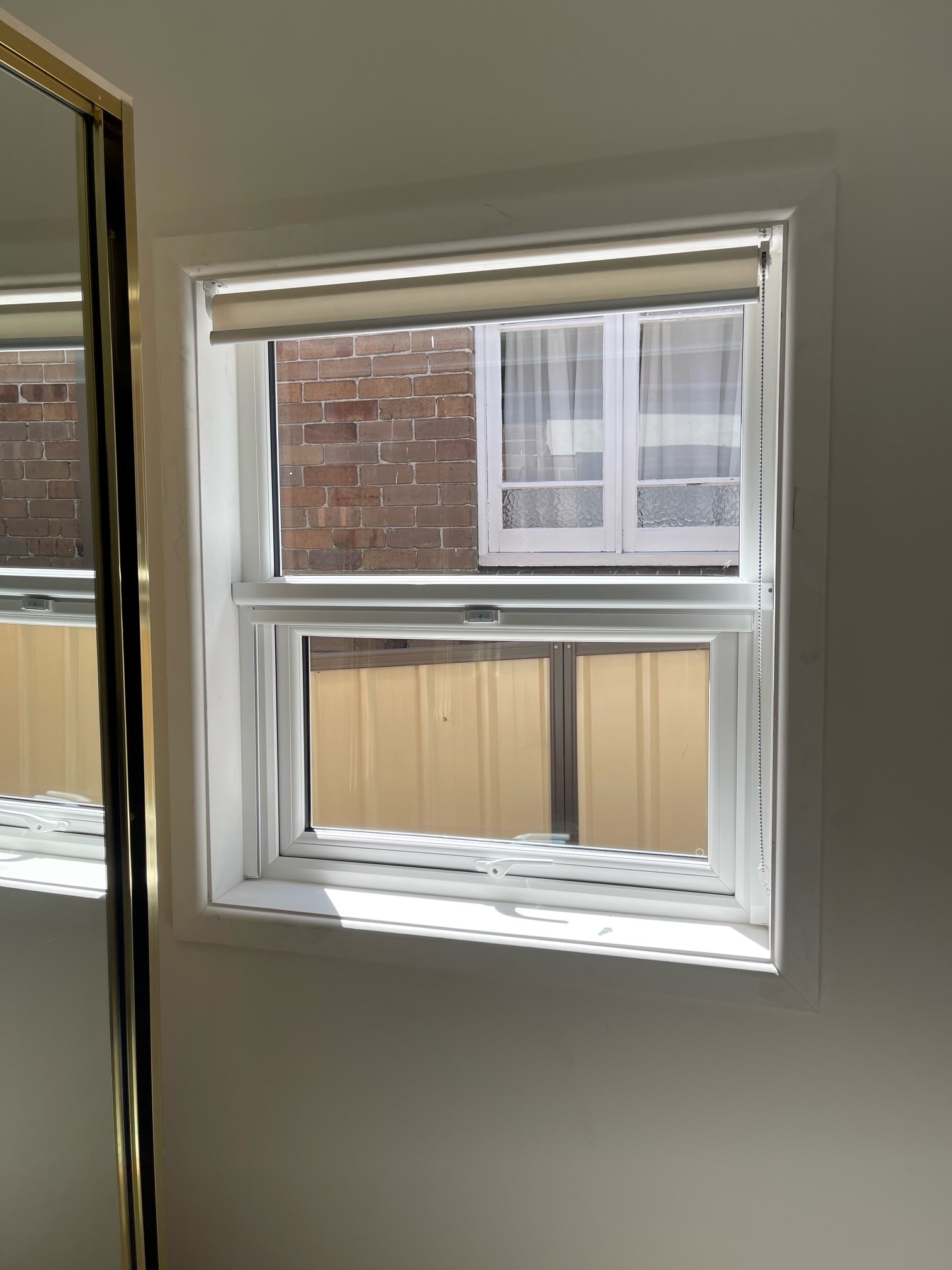 double glazed and blind between glass