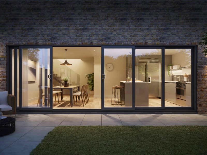 Triple Track - Stacker Doors Black