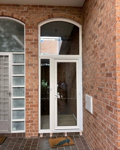 Arch door window