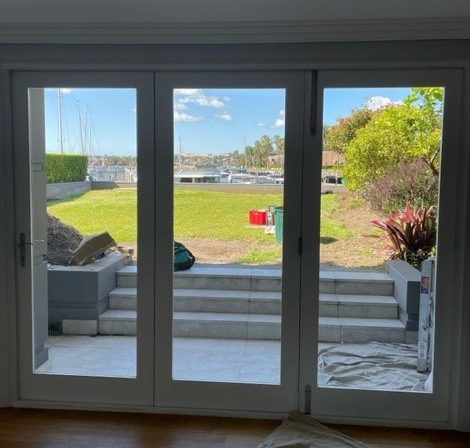 White Aluminum Doors