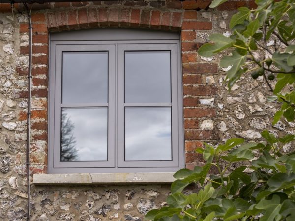 Aluminium flush sash windows