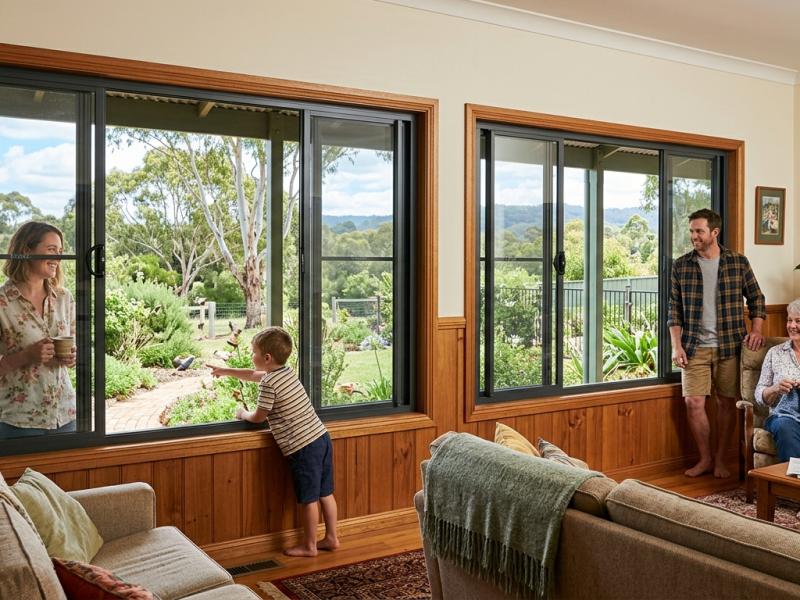 sliding windows with fly screen sydney